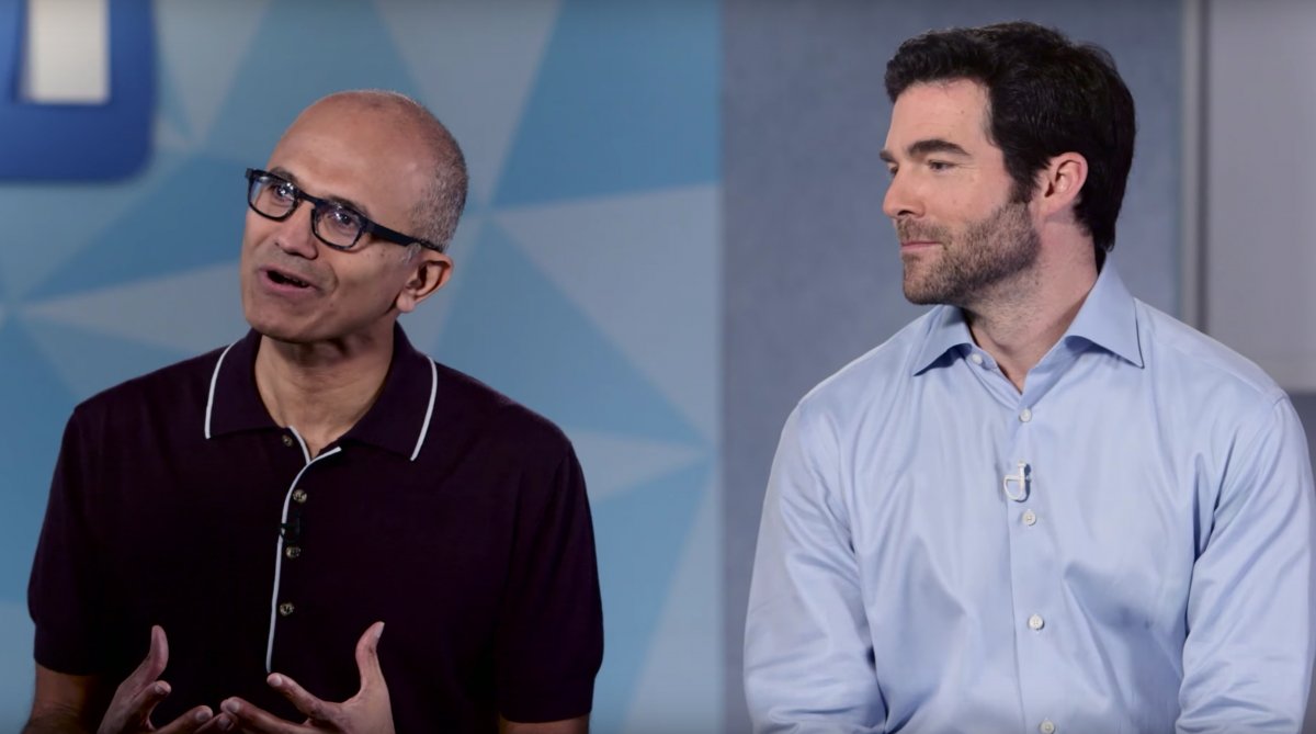 Satya Nadella and Jeff Weiner